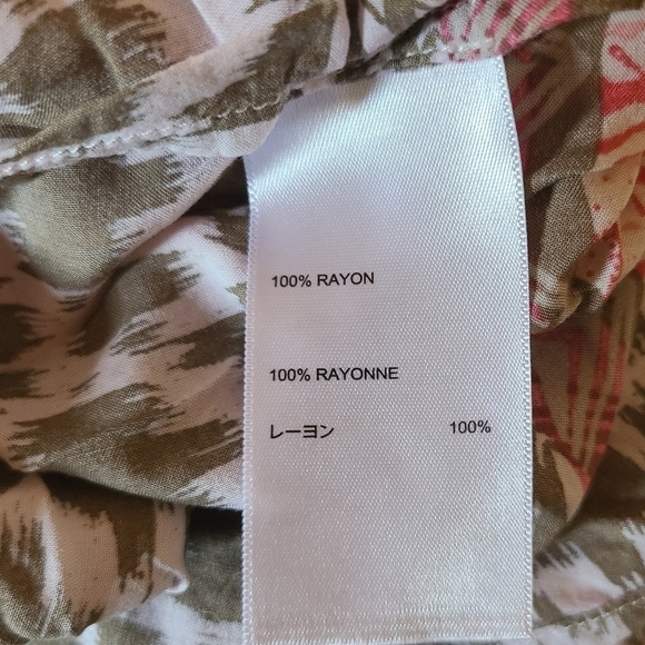 Tommy Bahama Red and White Floral Swim Coverup - Picture 7 of 8